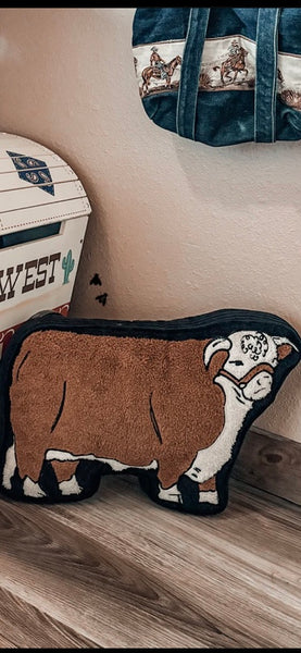 CATTLE TALK*HEREFORD PILLOW