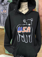 USA BEEF SWEATSHIRT in BLACK